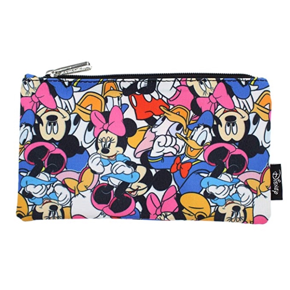 NWT Loungefly Disney Mickey Mouse And Friends Pencil Case Pouch Holder